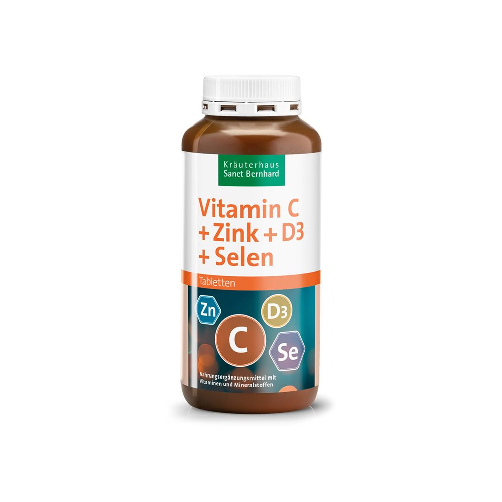 Vitamin C + Zinek + D3 + Selen 365 tablet