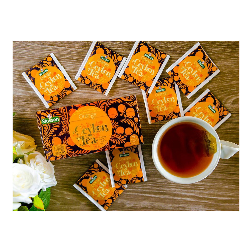 Černý čaj - Stassen Orange Black Tea 25 x 1,5 g