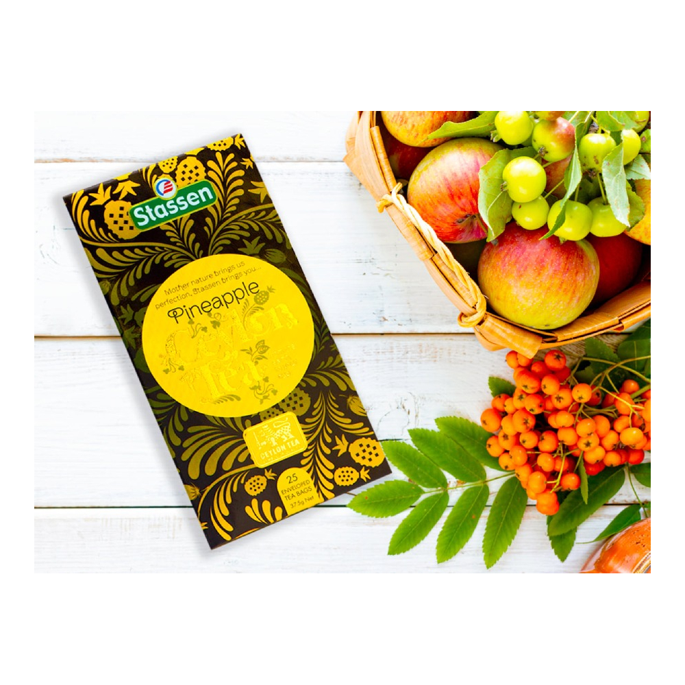 Černý čaj - Stassen Pineapple Black Tea 25 x 1,5 g