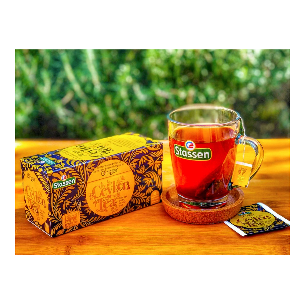 Černý čaj - Stassen Ginger Black Tea 25 x 1,5 g