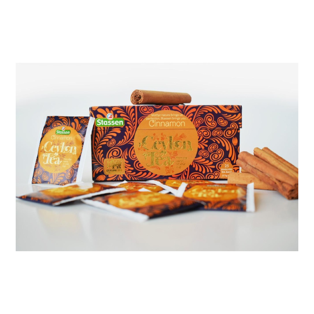 Černý čaj - Stassen Cinnamon Black Black Tea 25 x 1,5 g