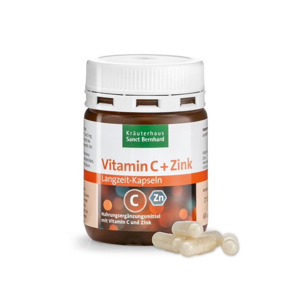 Vitamin C + Zinek postupné uvolňování 60 kapslí