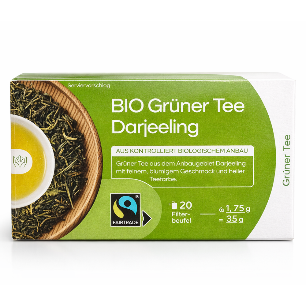 BIO zelený čaj Darjeeling 20 sáčků/1,75 g (35 g)