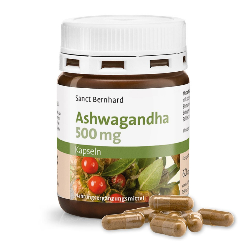 Ashwagandha Indický ženšen 500 mg - 7% withanolidů 120 kapslí